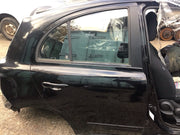 NISSAN MICRA K13 DRIVER'S SIDE O/S FRONT DOOR BLACK  KH3 2010 20173