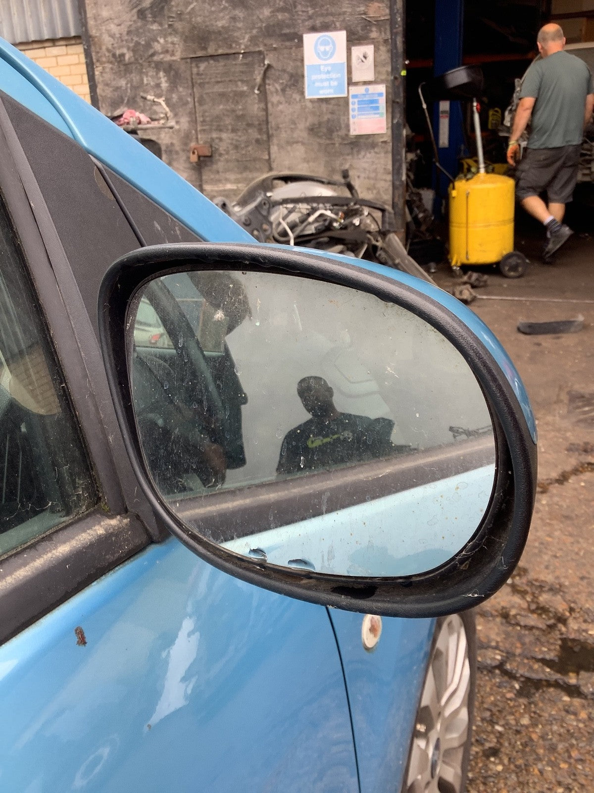 FORD KA DRIVER'S SIDE O/S DOOR MIRROR SCUBA METALLIC 2009 20165