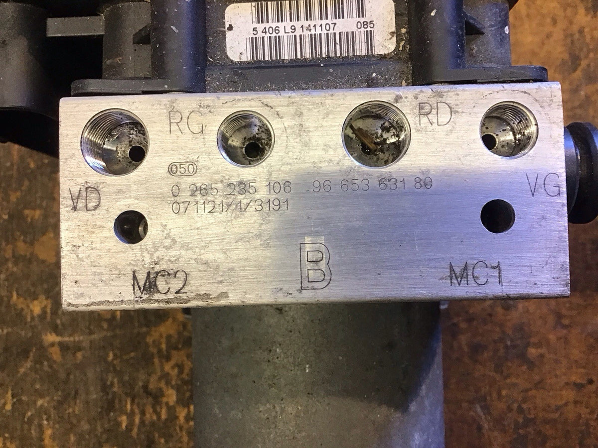 PEUGEOT 308 ABS PUMP MODULE 9665363180 0265235106 2007 20129