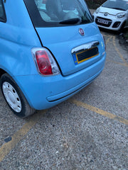 FIAT 500 REAR BUMPER AZZURRO CAPPELLINI PAINT CODE 952 2009 20135
