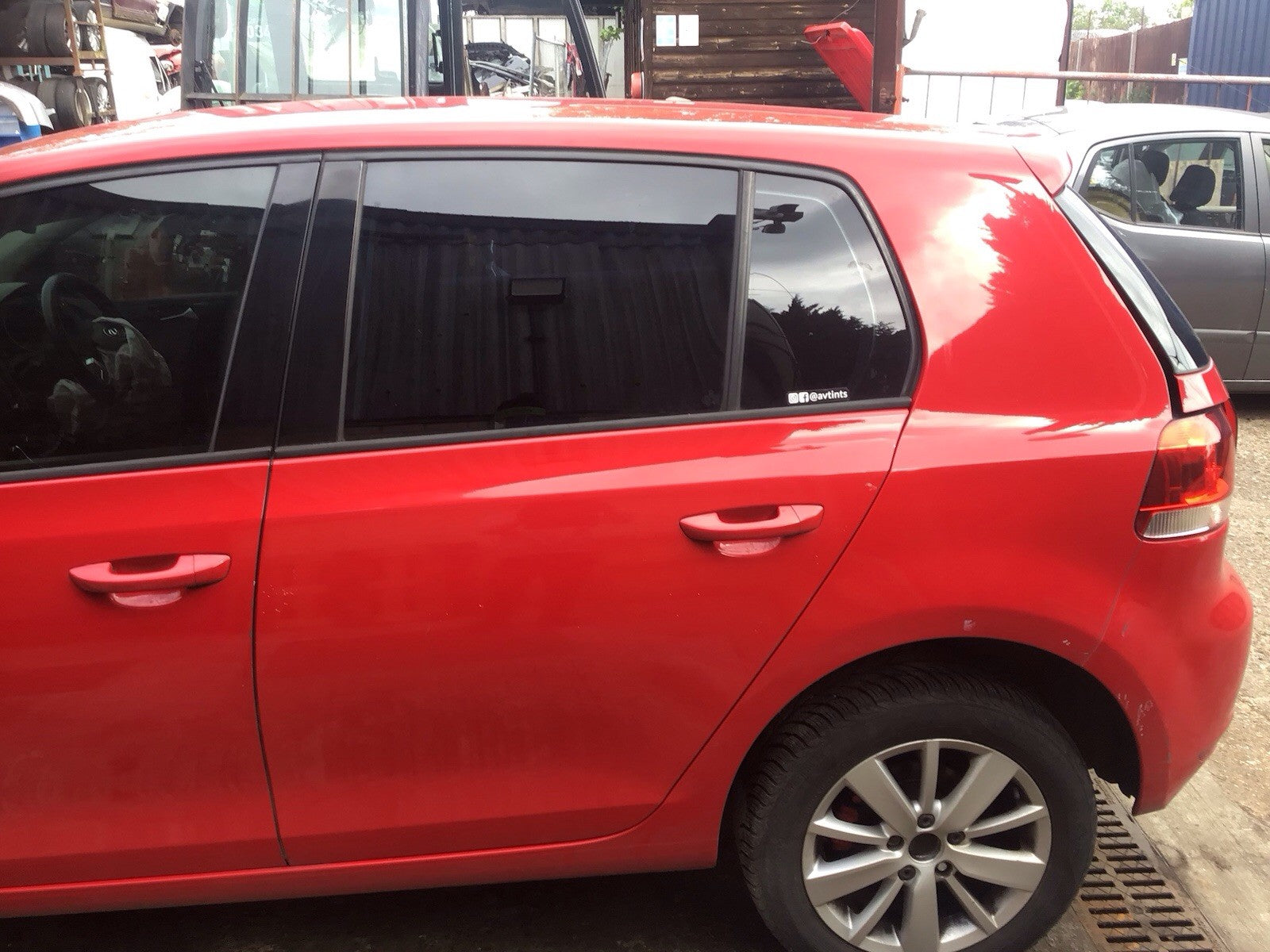 VOLKSWAGEN GOLF MK6 PASSENGER'S SIDE N/S REAR DOOR TORNADO RED CODE LY3D 09 20120