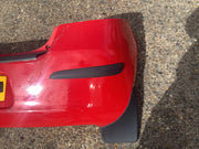 TOYOTA YARIS MK2 REAR BUMPER IN SUPER RED PAINT CODE 3P0 NEEDS PAINT 2006 20099