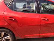SEAT IBIZA 6J DRIVER'S SIDE O/S REAR DOOR EMOCION RED LS3H 5 DOOR 2008 20171