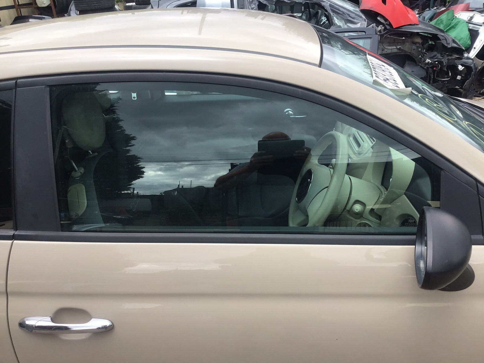 FIAT 500 DRIVER'S SIDE O/S FRONT DOOR WINDOW GLASS 2008 20170