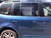 VOLKSWAGEN TOURAN DRIVER'S SIDE O/S REAR DOOR PACIFIC BLUE LA5J  2010 20154