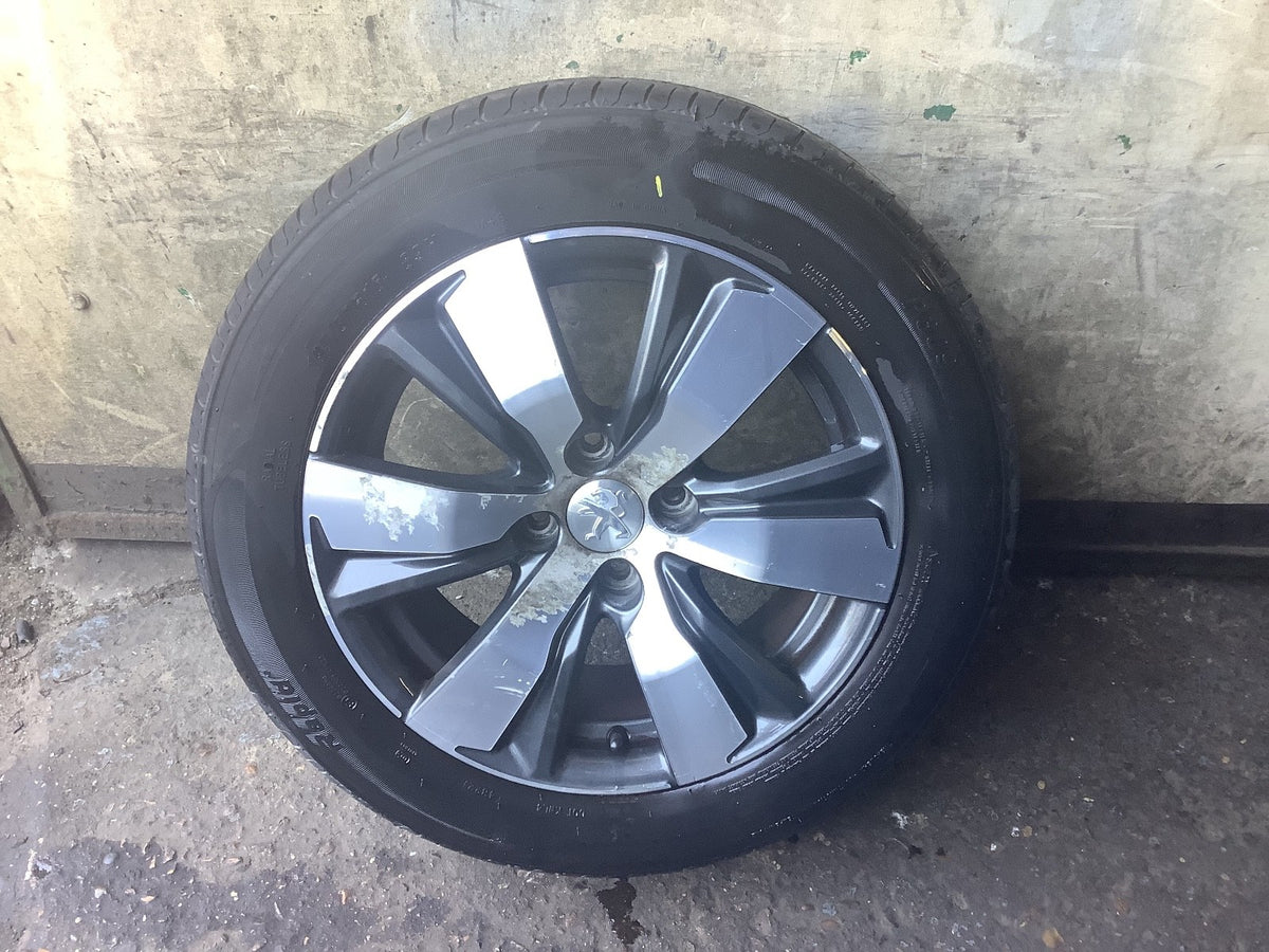 PEUGEOT 2008 MK1  ALLOY WHEEL 16" 9813557977 WITH TYRE 195X60X16 2013 20191