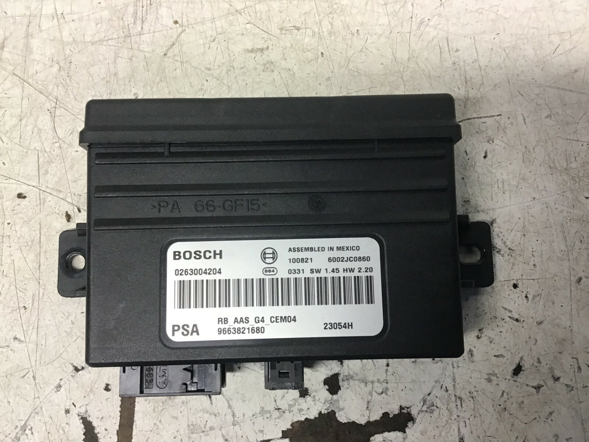 PEUGEOT 308 CC PARKING DISTANCE CONTROL UNIT 9663821680 PSA 2008 20120