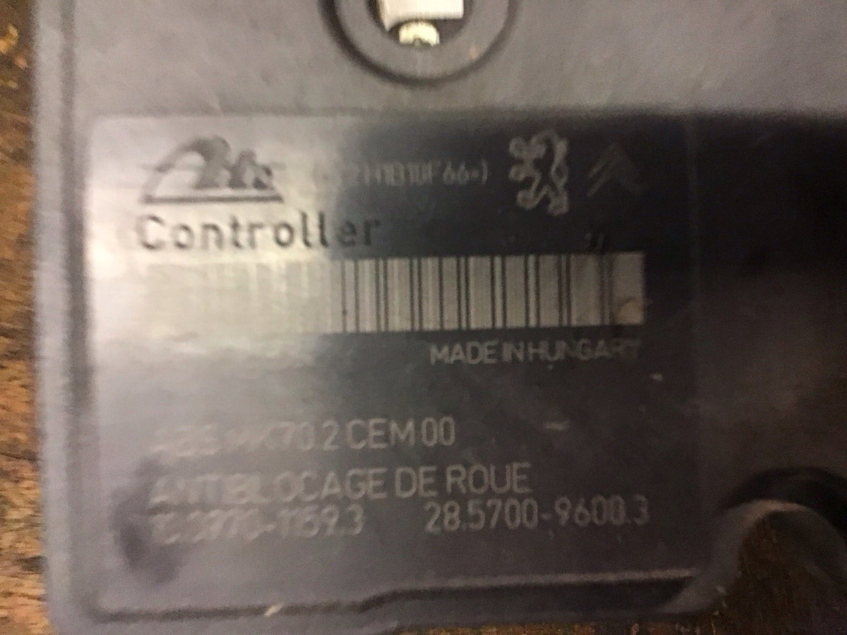 PEUGEOT 207 ABS PUMP MODULE 9665343980 ATE 10.0207 0159.4 2007 20126