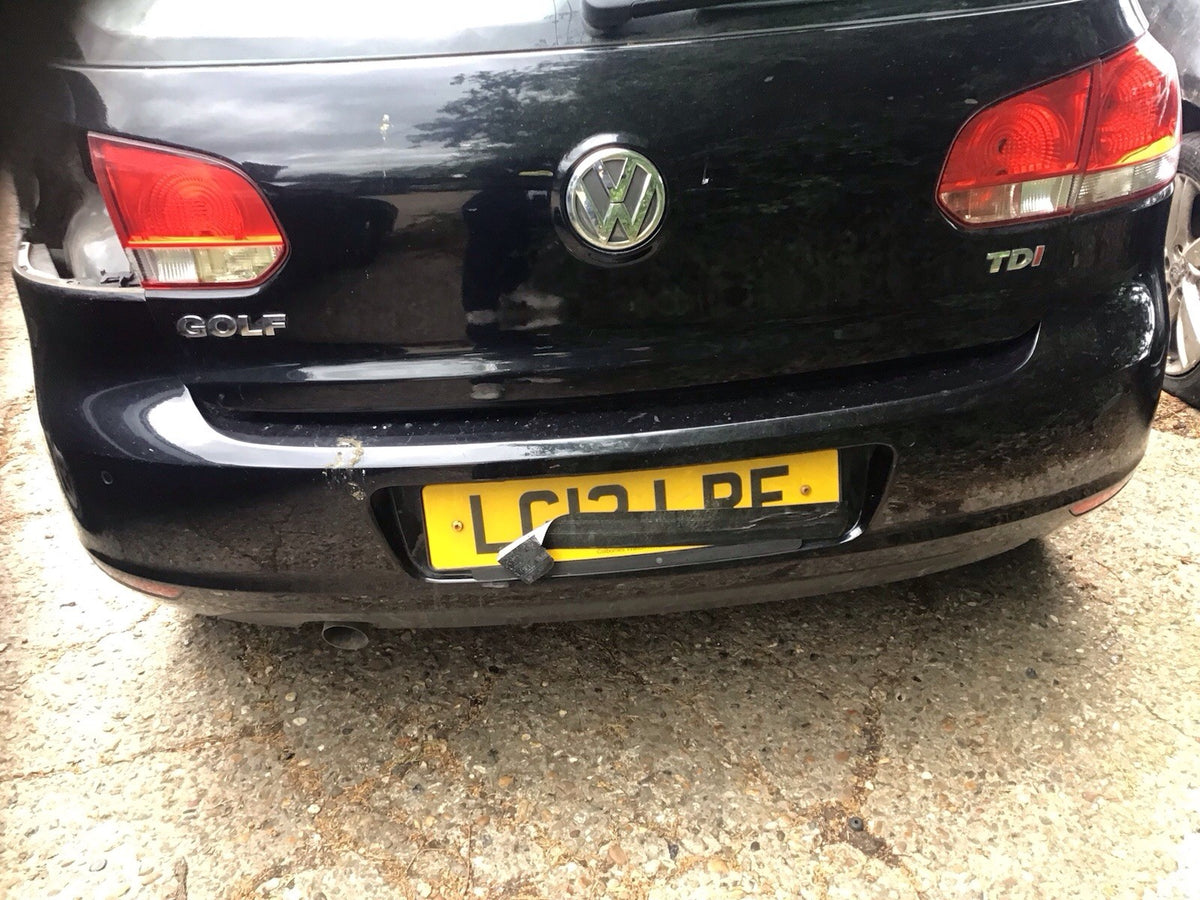 VOLKSWAGEN GOLF MK6 REAR BUMPER DEEP BLACK LC9X 2009 20122
