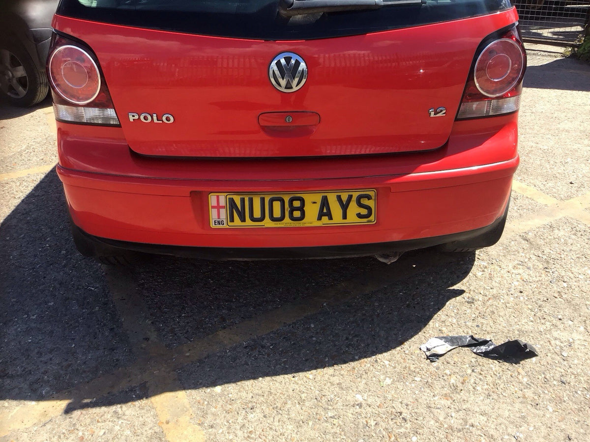 VOLKSWAGEN POLO 9N3 REAR BUMPER FLASH RED LP3G 2005 20080