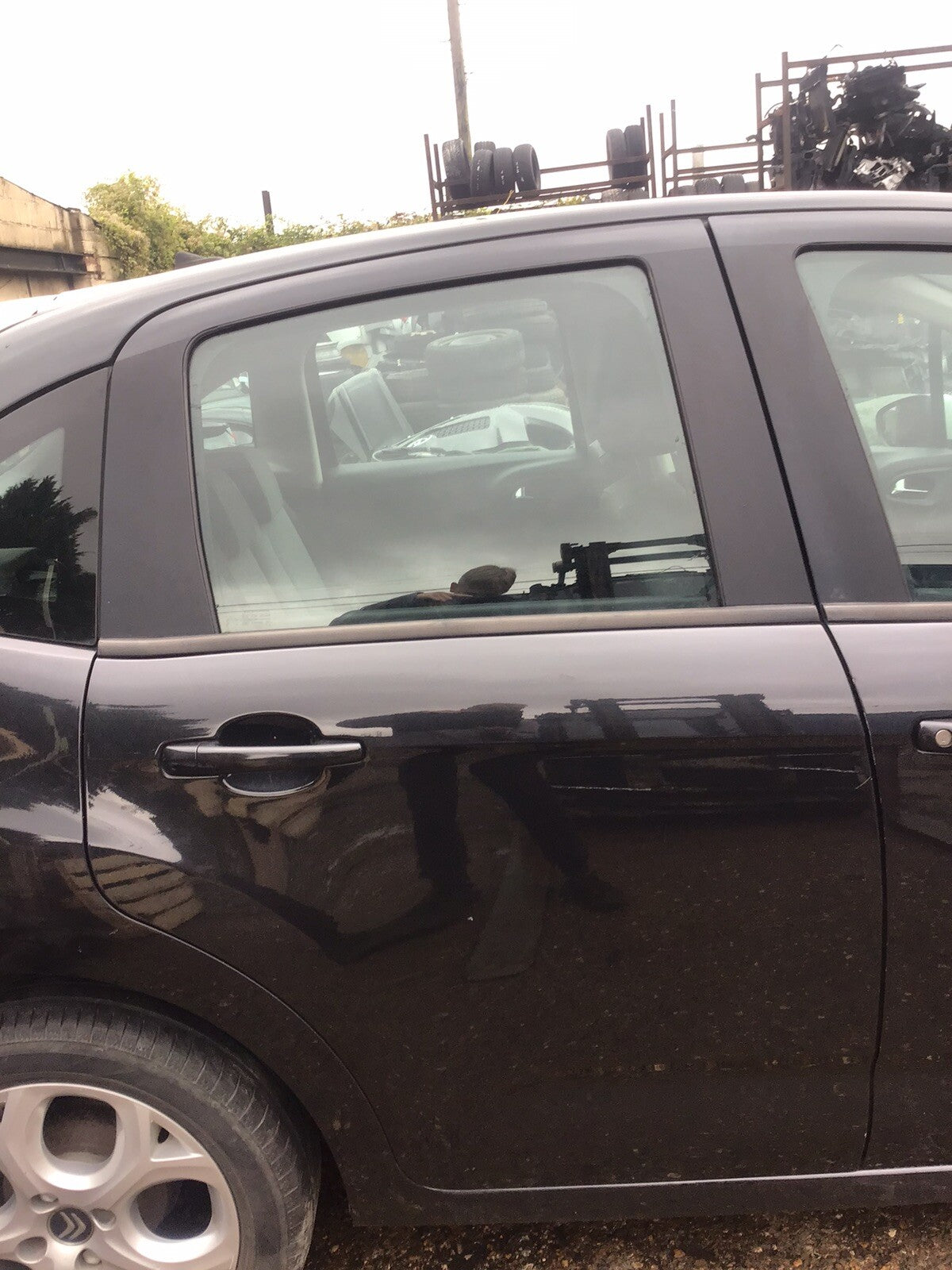 CITROEN C3 DRIVERS SIDE O/S REAR DOOR IN NOIR OBSIDIAN CODE EXLD 5 DOOR 09 20161