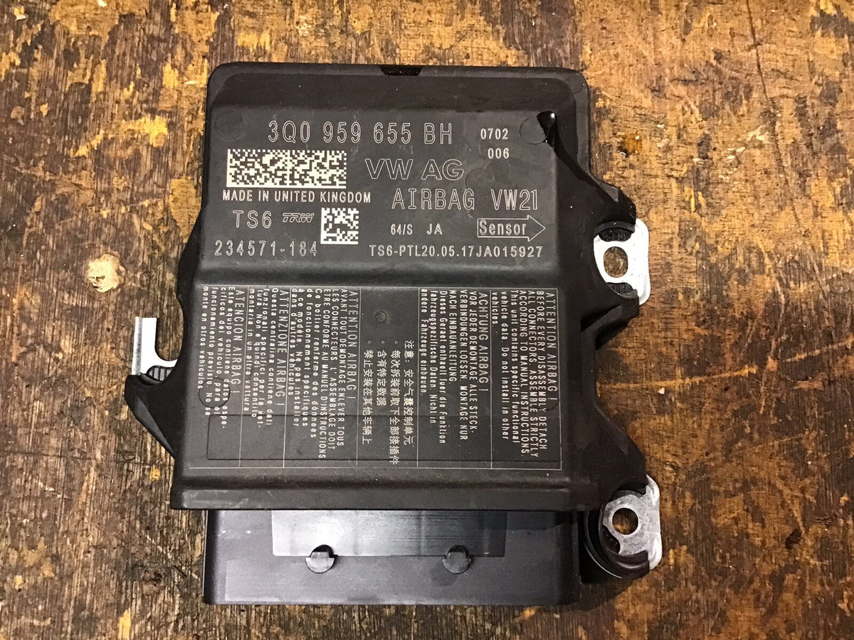 SEAT VOLKSWAGEN SKODA AIRBAG MODULE ECU 3Q0959655BH 2013 20202
