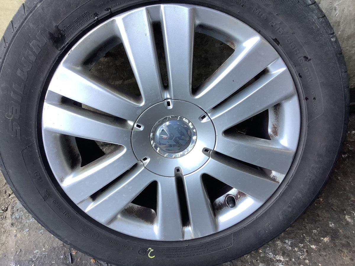 VOLKSWAGEN EOS ALLOY WHEEL 16" 3G0601025AF WITH TYRE 215X55X16 2007 20144