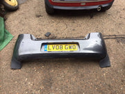 TOYOTA YARIS MK2 REAR BUMPER IN MAGNETIC GREY MET 1G3  5 DOOR 2006 20100