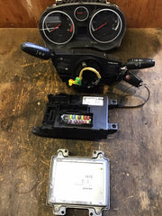 VAUXHALL CORSA D 1.2 PETROL ECU KIT 55577836 AATZ A12XER 2010 20140