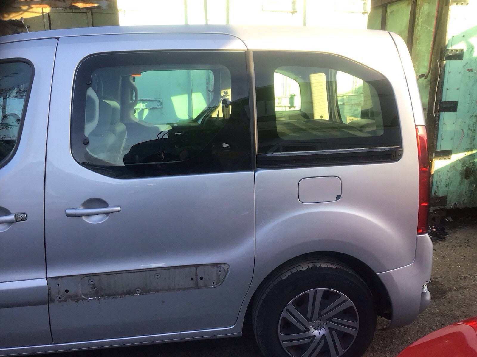 CITROEN BERLINGO DRIVER'S SIDE SLIDING DOOR ALUMINIUM GREY EZR 2009 20151