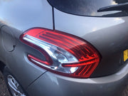 PEUGEOT 208 PASSENGER'S SIDE N/S REAR LIGHT 2012 20152