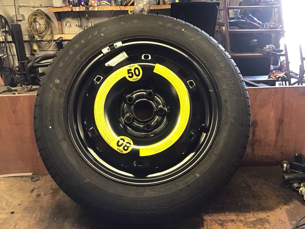 VOLKSWAGEN POLO STEEL WHEEL 15'' SPARE WHEEL 6R0601027 TYRE 185X60X15 2009 20170