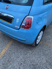 FIAT 500 REAR BUMPER AZZURRO CAPPELLINI PAINT CODE 952 2009 20136