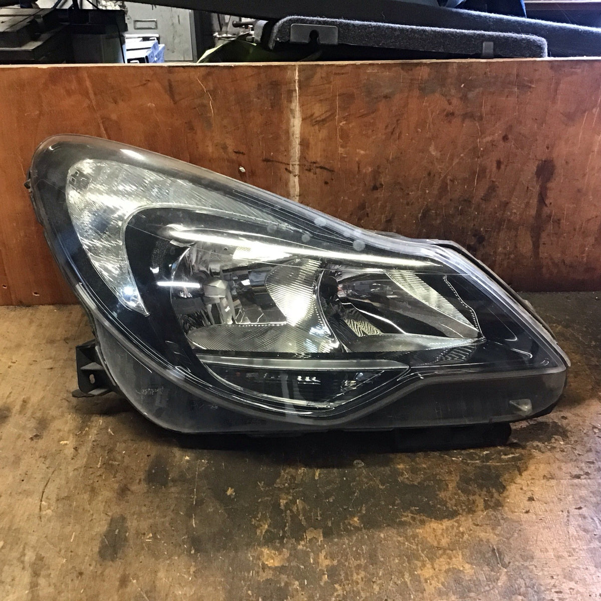 VAUXHALL CORSA D DRIVER'S SIDE HEADLIGHT BLACK INSERT 13446800 2010 20142