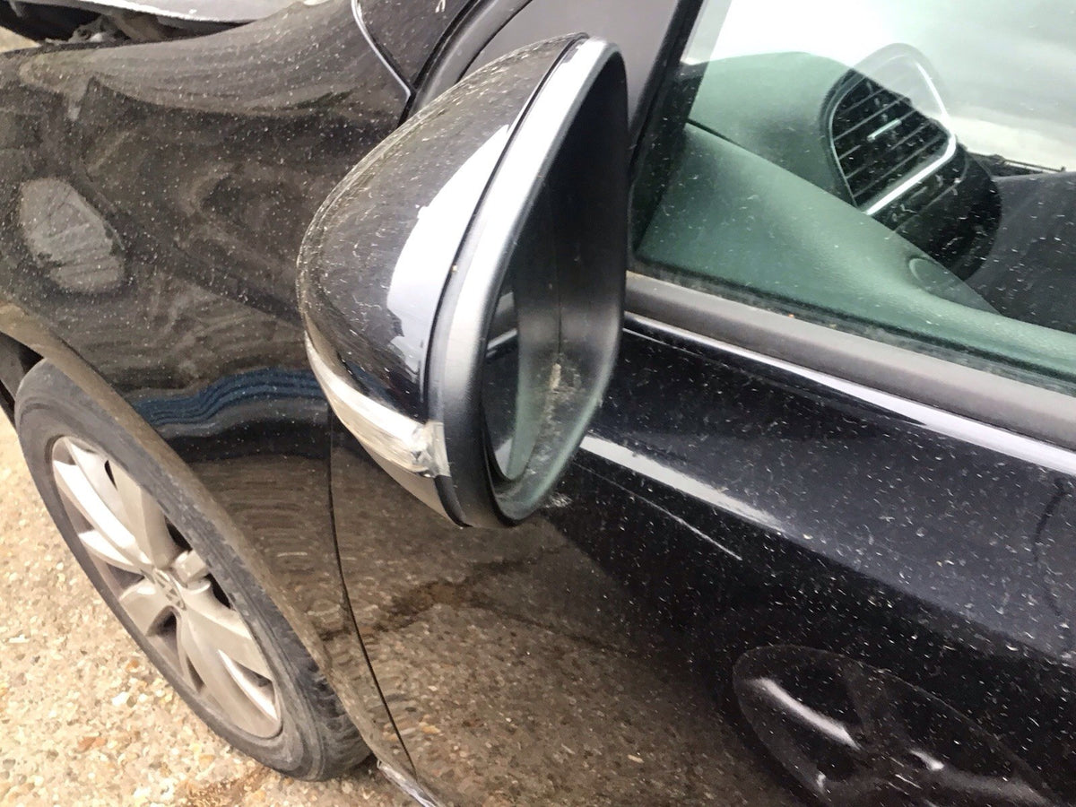 VOLKSWAGEN GOLF MK6 PASSENGER'S SIDE MIRROR DEEP BLACK LC9X 2009 20123