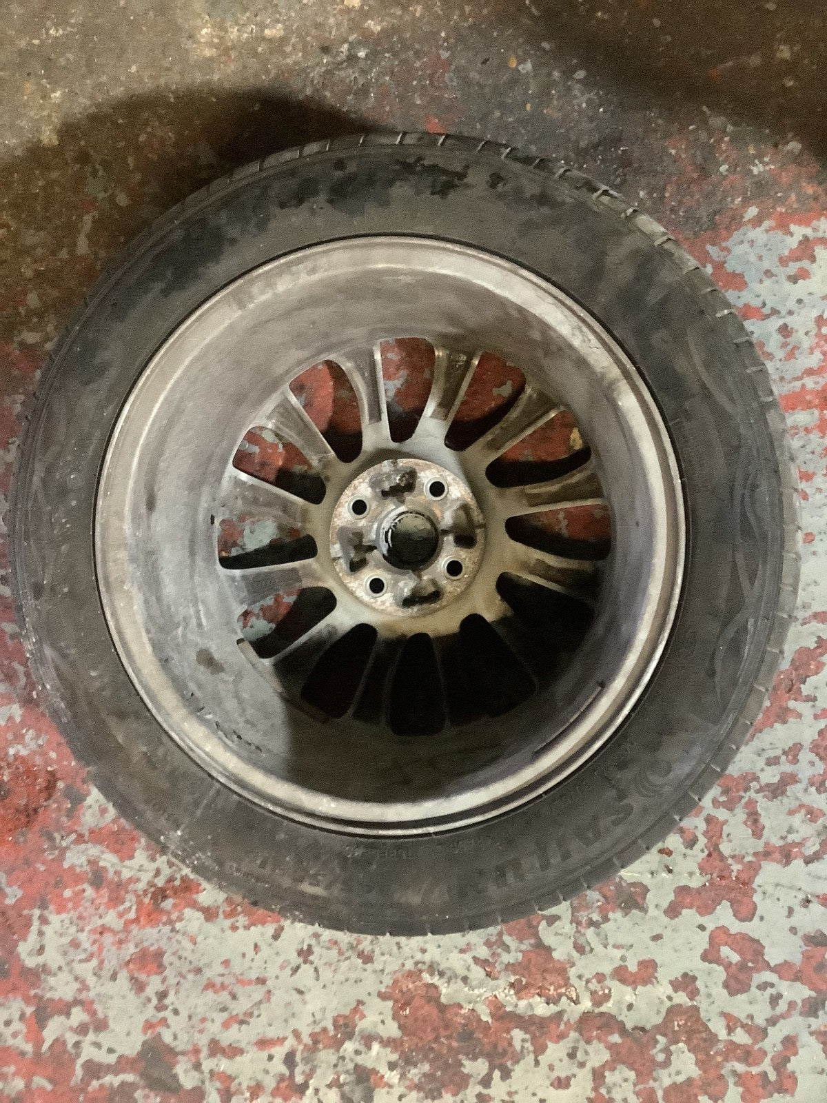 VAUXHALL CORSA E ALLOY WHEEL 16'' AND TYRE 195X55X16 13399305 2015 20196