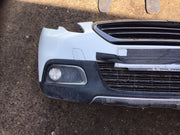 PEUGEOT 2008 MK1 FRONT BUMPER IN BANQUISE WHITE  EWP DAMAGED 2013 20162