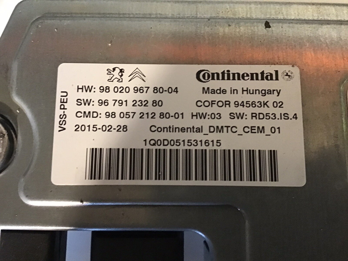 CITROEN C4 PICASSO 1.6 HDI DIESEL STOP START ECU MODULE 9679123280 2010 20152