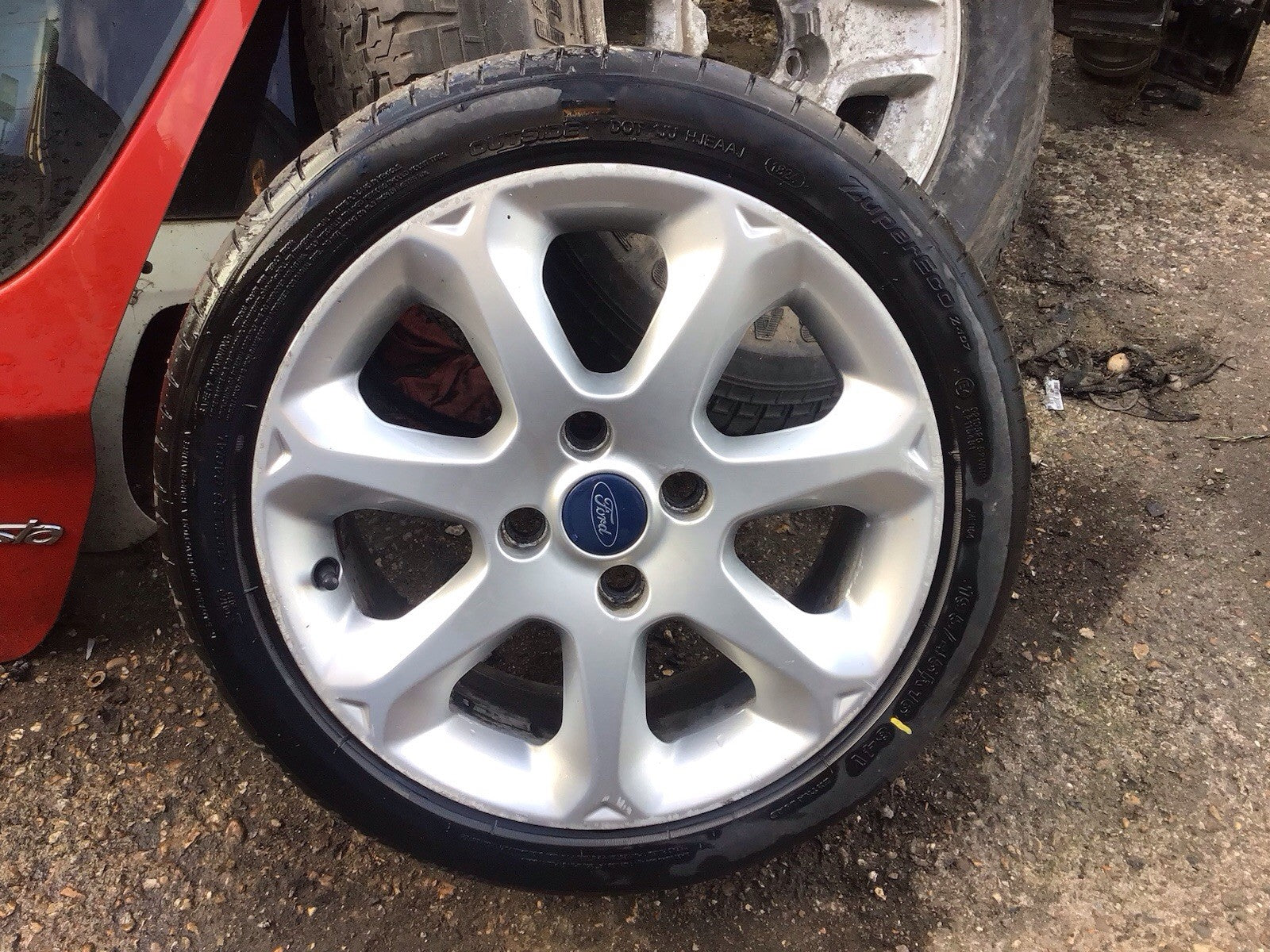 FORD FIESTA MK7 ALLOY WHEEL 15'' TYRE 195X45X16 8A6J 1007 GA 2009 20121