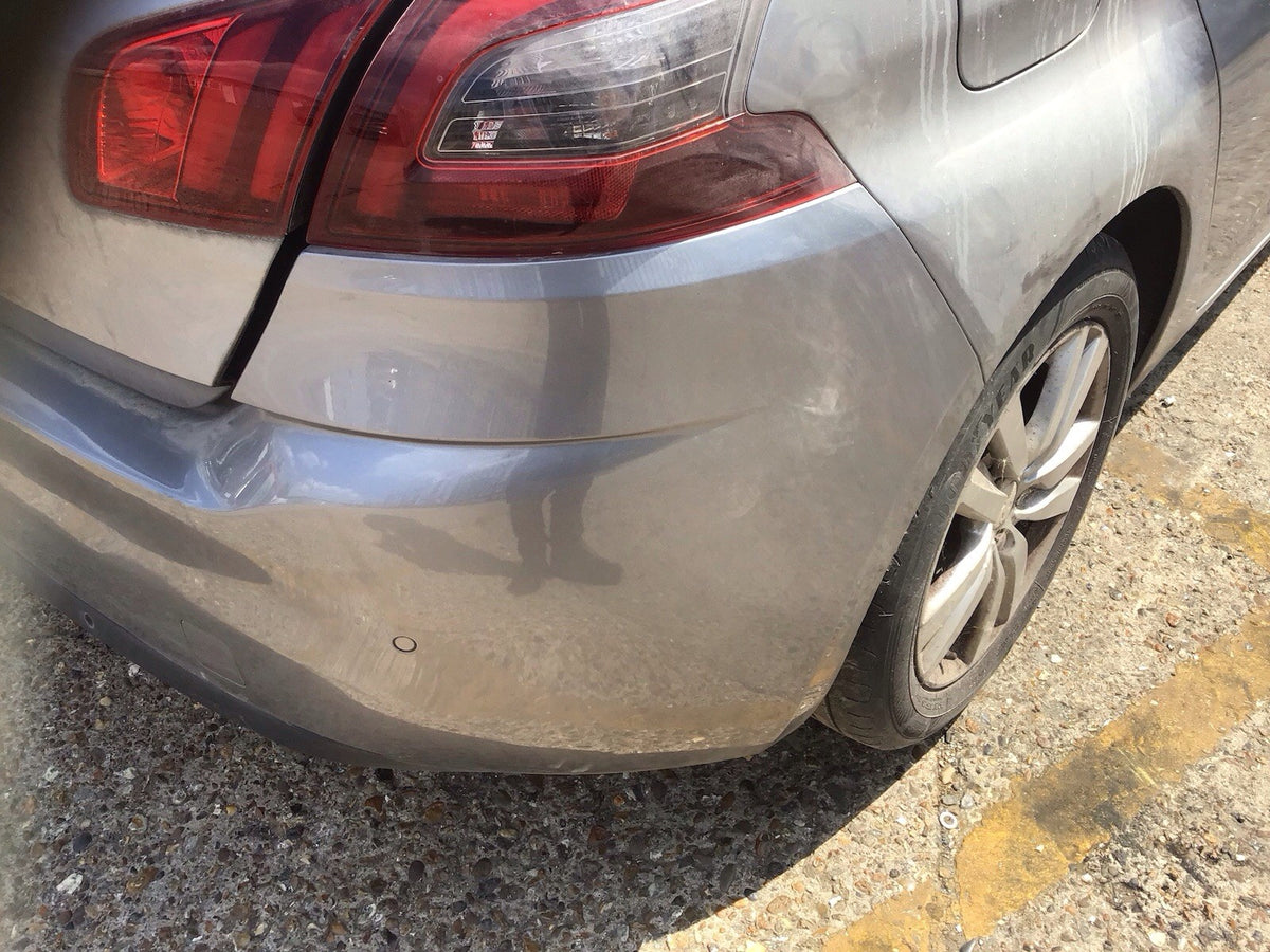 PEUGEOT 308  MK2 REAR BUMPER ARTENSE GREY PAINT CODE KCA  2013 20196