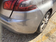 PEUGEOT 308  MK2 REAR BUMPER ARTENSE GREY PAINT CODE KCA  2013 20196