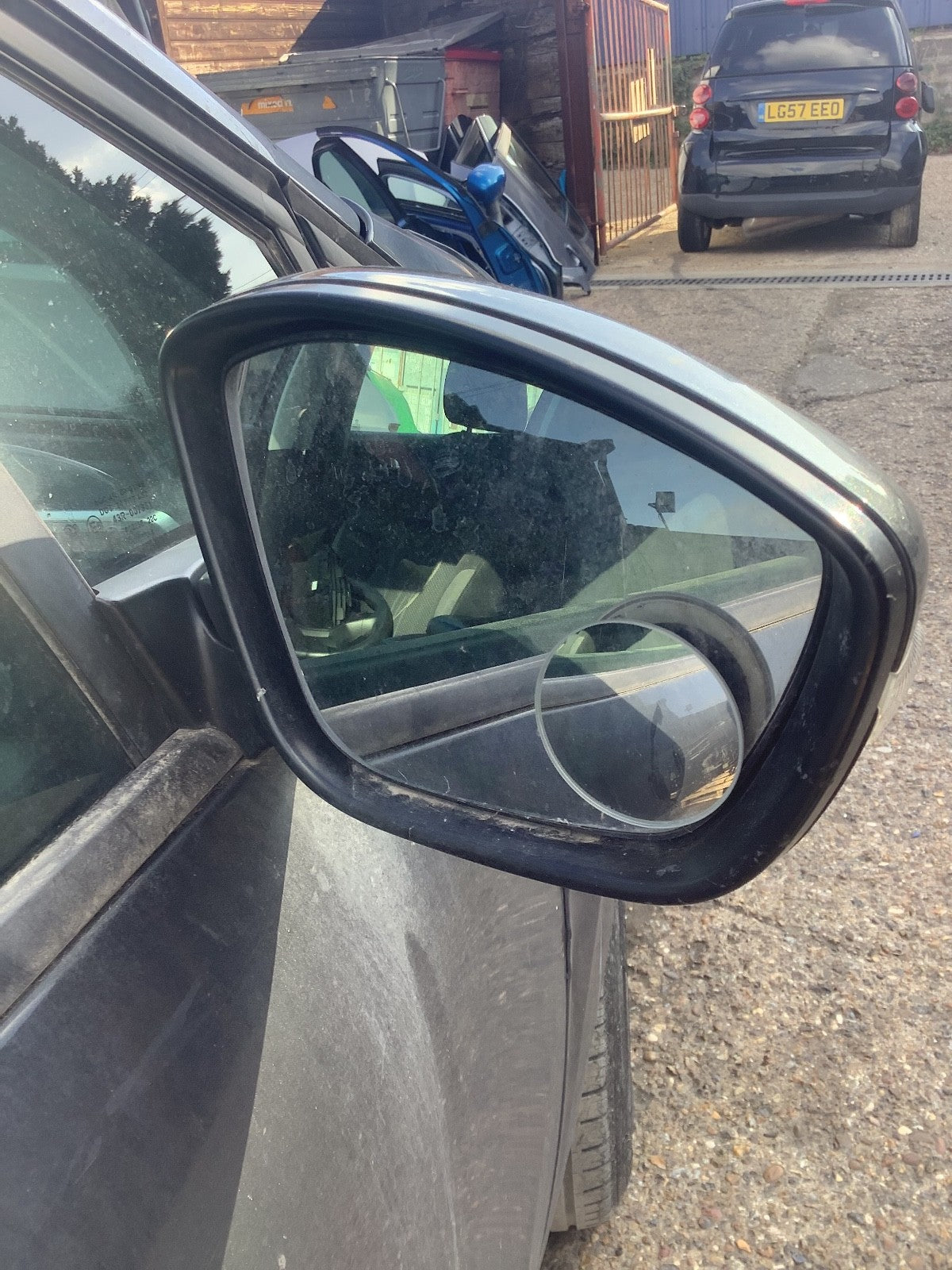 PEUGEOT 208 DRIVER'S SIDE O/S DOOR MIRROR IN GRIS SHARK KTP 2012 20186