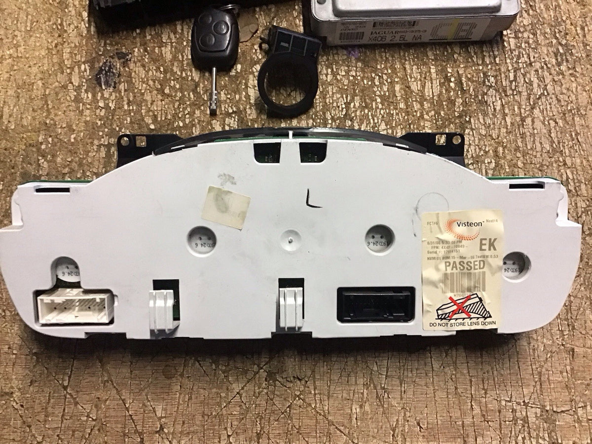 JAGUAR X TYPE 2.5 PETROL  ECU KIT 6X43 10K975 CS MANUAL AWD 2004 20096