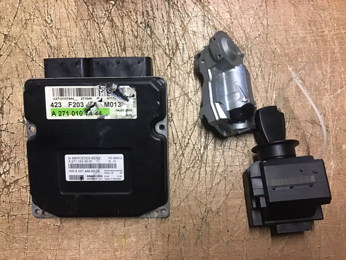 MERCEDES C180 COMPRESSOR ECU KIT A2711534591 W203 SIEMENS 5WK90547 2005 20091
