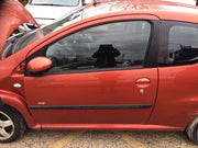 PEUGEOT 107  PASSENGER SIDE FRONT DOOR ORANGE MANDALINE KHF 2005 20131
