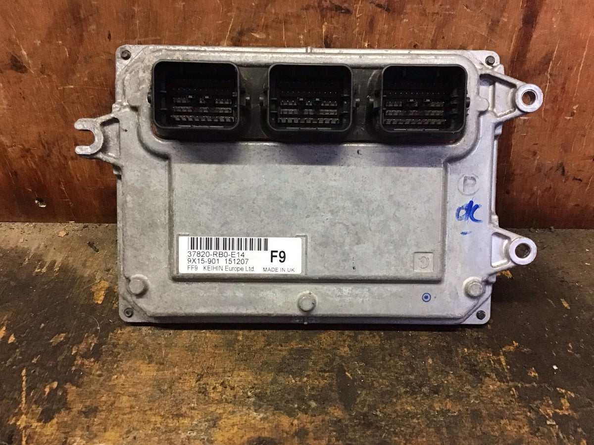 HONDA JAZZ MK3  ENGINE CONTROL MODULE ECU 37820 RB0 E14 2009 20143