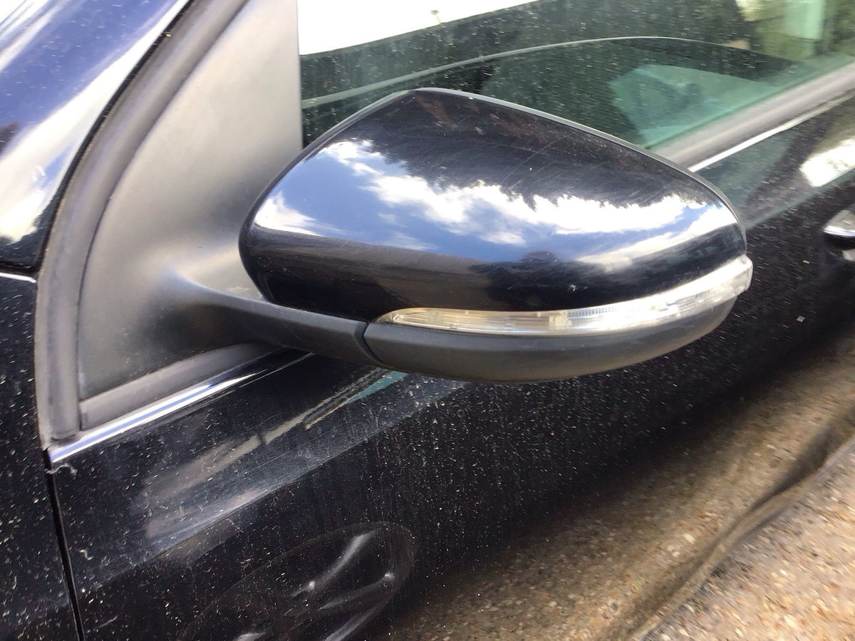 VOLKSWAGEN GOLF MK6 PASSENGER'S SIDE MIRROR DEEP BLACK LC9X 2009 20121