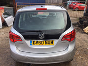 VAUXHALL MERIVA B TAILGATE SILVER PAINT CODE Z157 2AU 2010 20176