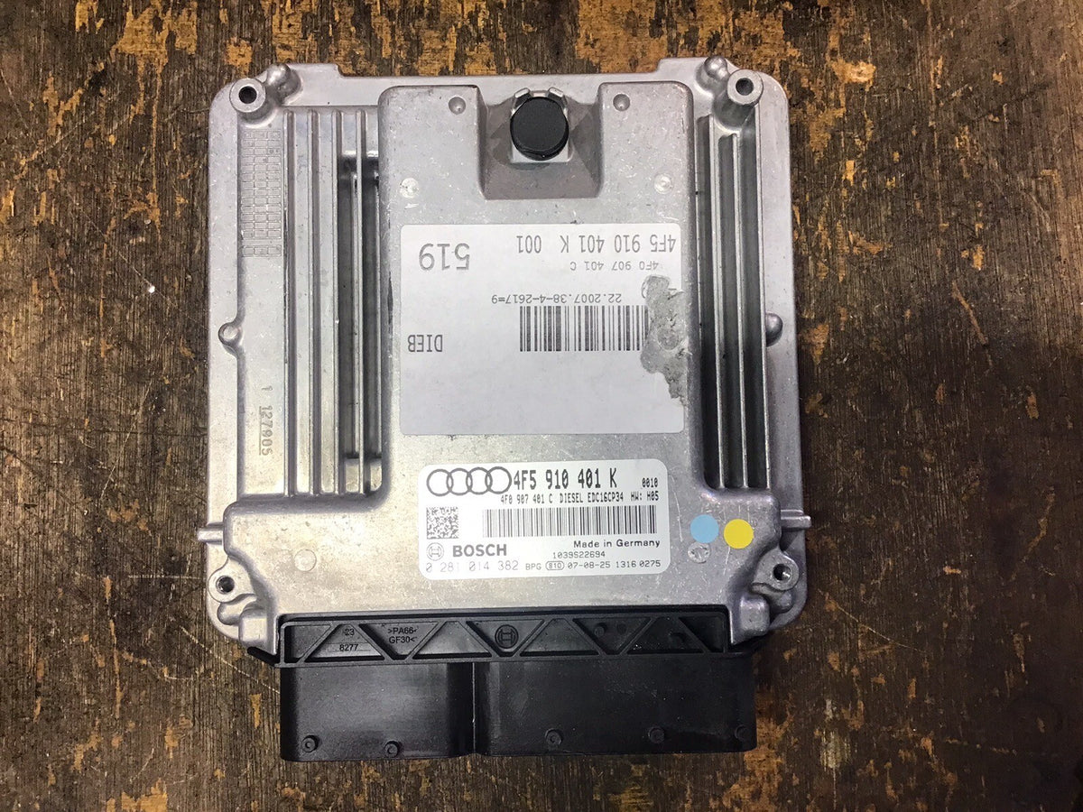 AUDI A6 C6 2.7 DIESEL ENGINE ECU 4F5910401K 0281014382 BPP 2004 20090
