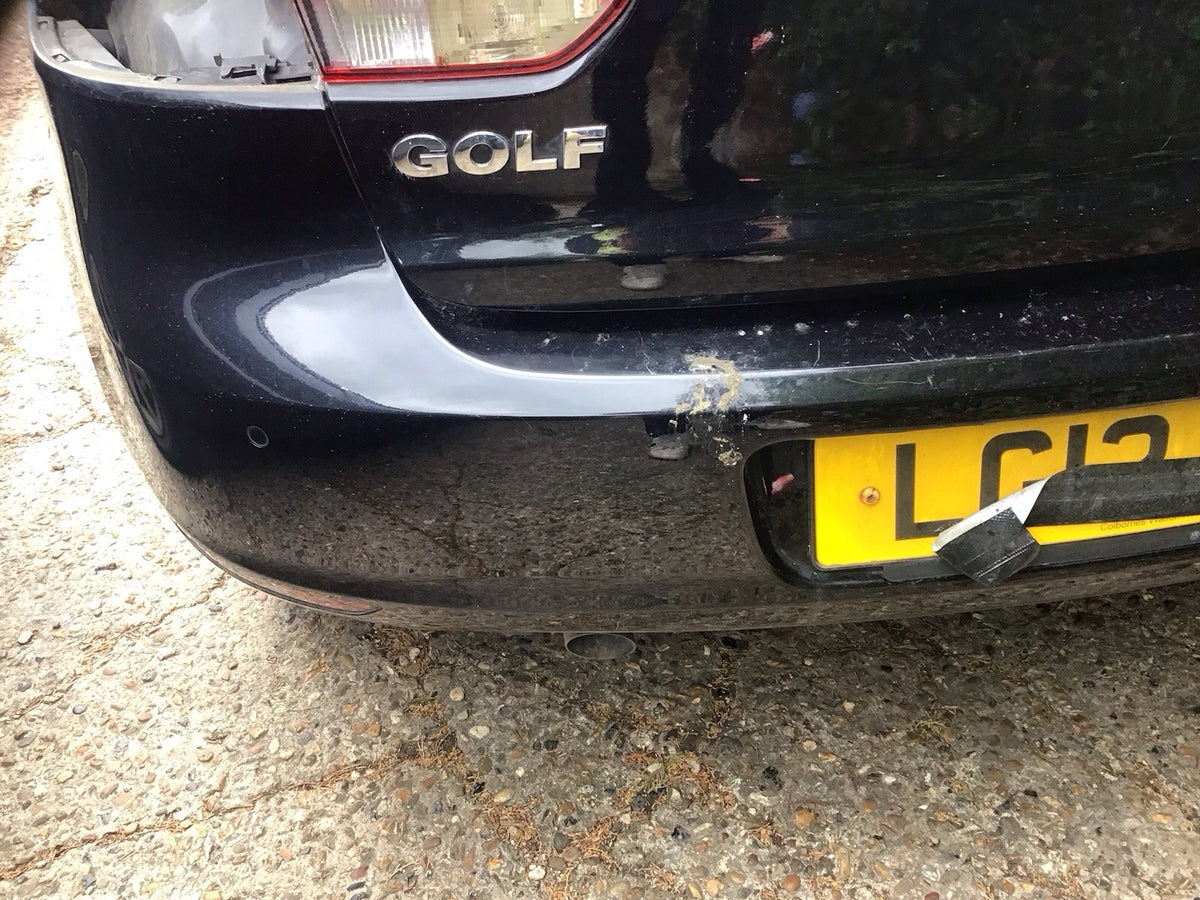 VOLKSWAGEN GOLF MK6 REAR BUMPER DEEP BLACK LC9X 2009 20123
