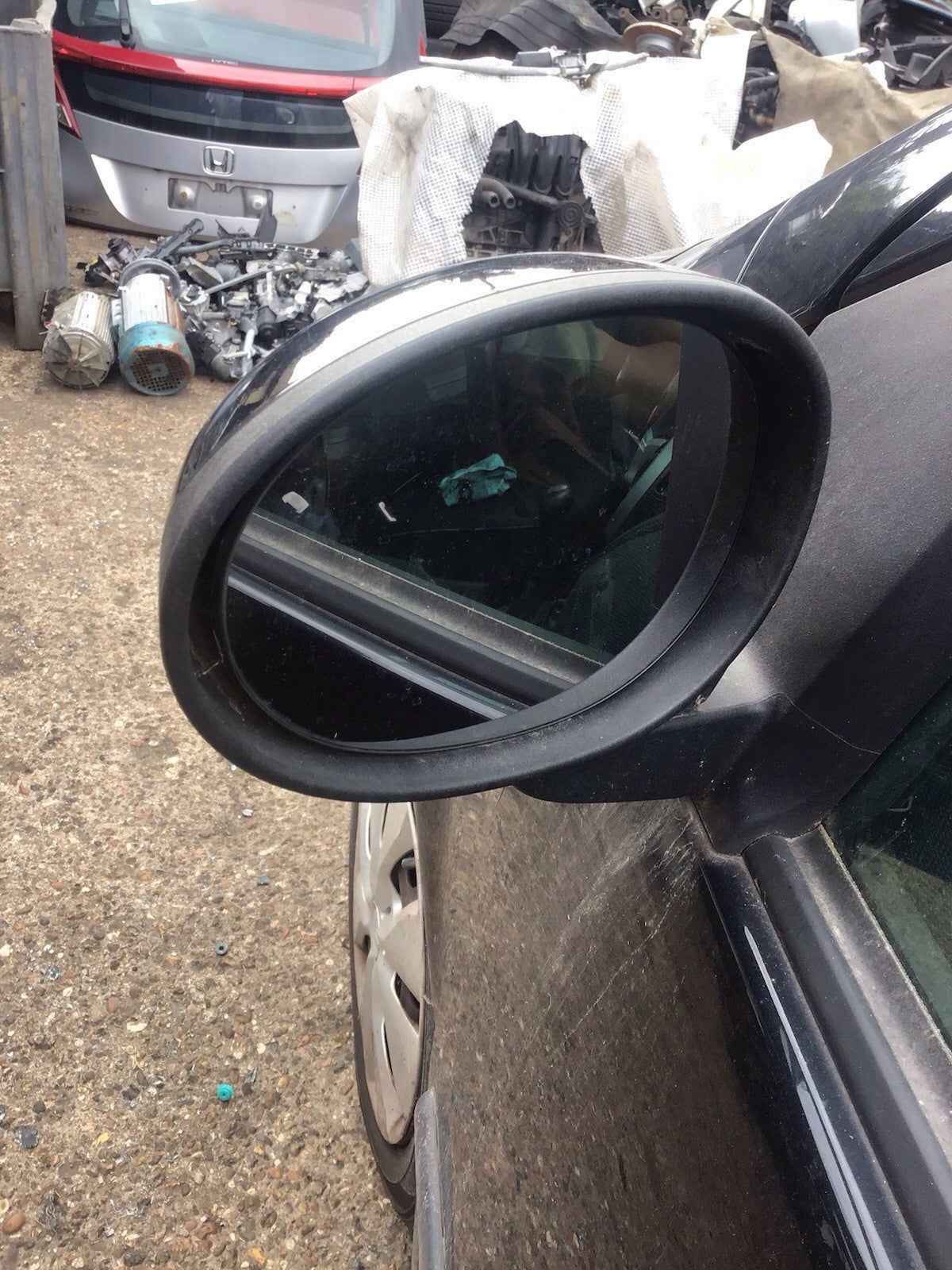 CITROEN C1 PASSENGER'S SIDE N/S DOOR MIRROR BLACK 2006 20126