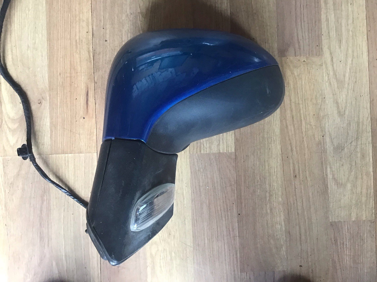 PEUGEOT 207 PASSENGER'S SIDE N/S DOOR MIRROR BLUE 014342 2006  20123