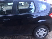 HONDA JAZZ MK3 PASSENGER'S SIDE N/S REAR DOOR CRYSTAL BLACK NH731P 2009 20143