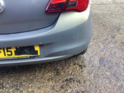 VAUXHALL CORSA E REAR BUMPER PEPPERDUST METALLIC Z40W 5 DOOR 2015 20194