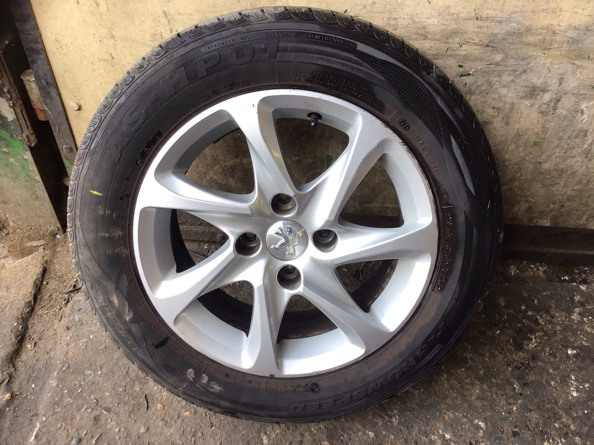 PEUGEOT 208 MK1 ALLOY WHEEL 15'' TYRE 185X65X15 9673773577 2012 20191
