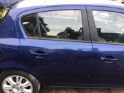 VAUXHALL CORSA D DRIVERS SIDE O/S REAR DOOR ULTRA BLUE METALLIC Z21B 2006 20141