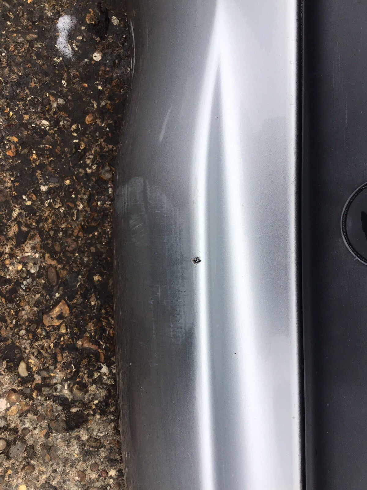 PEUGEOT 207 REAR BUMPER ALUMINIUM GREY METALLIC PAINT CODE EZR 2006 20129