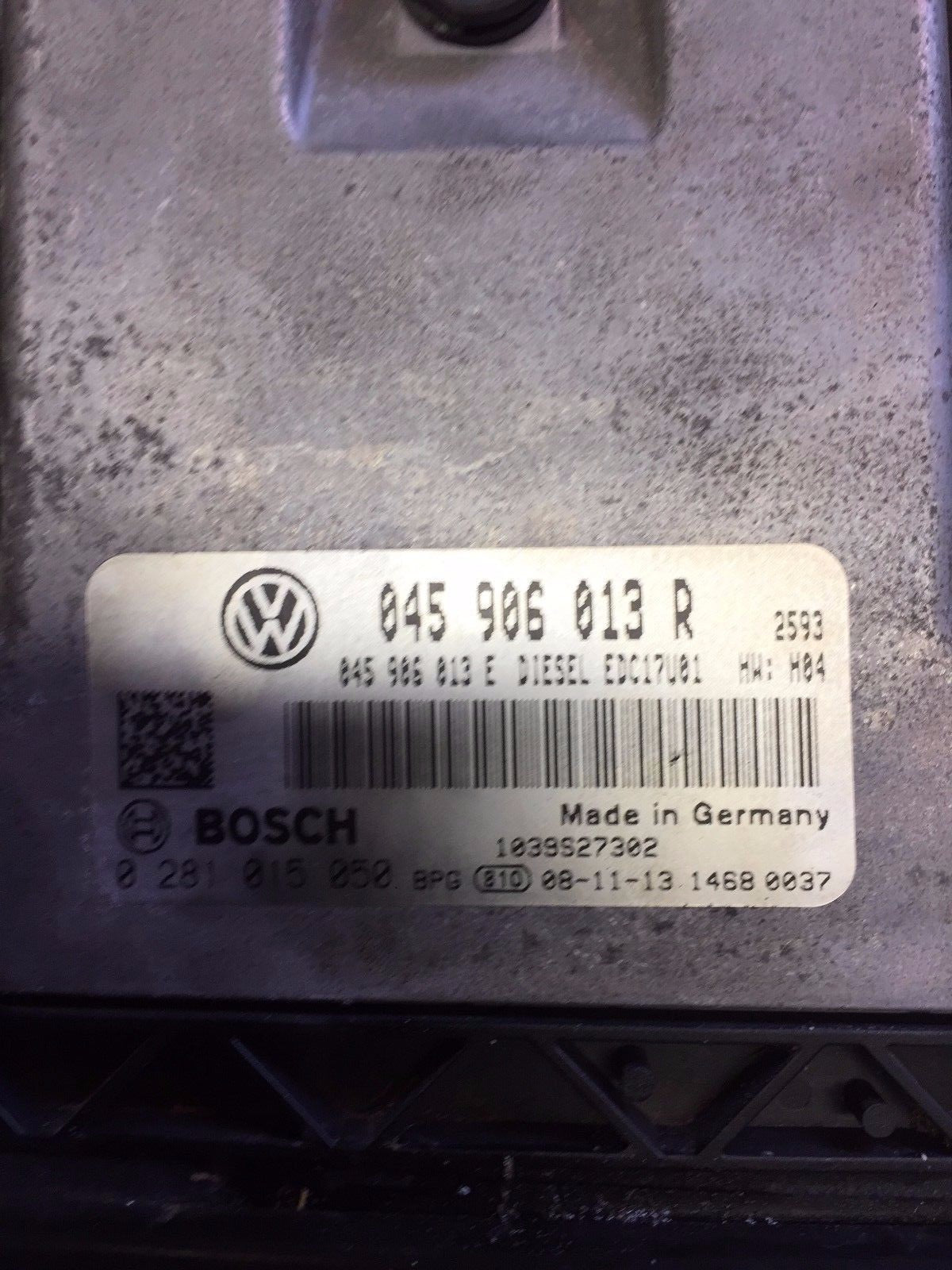 SKODA FABIA 1.4 TDI ECU 045906013R 045906013E DC17UO1 BOSCH 02810150501