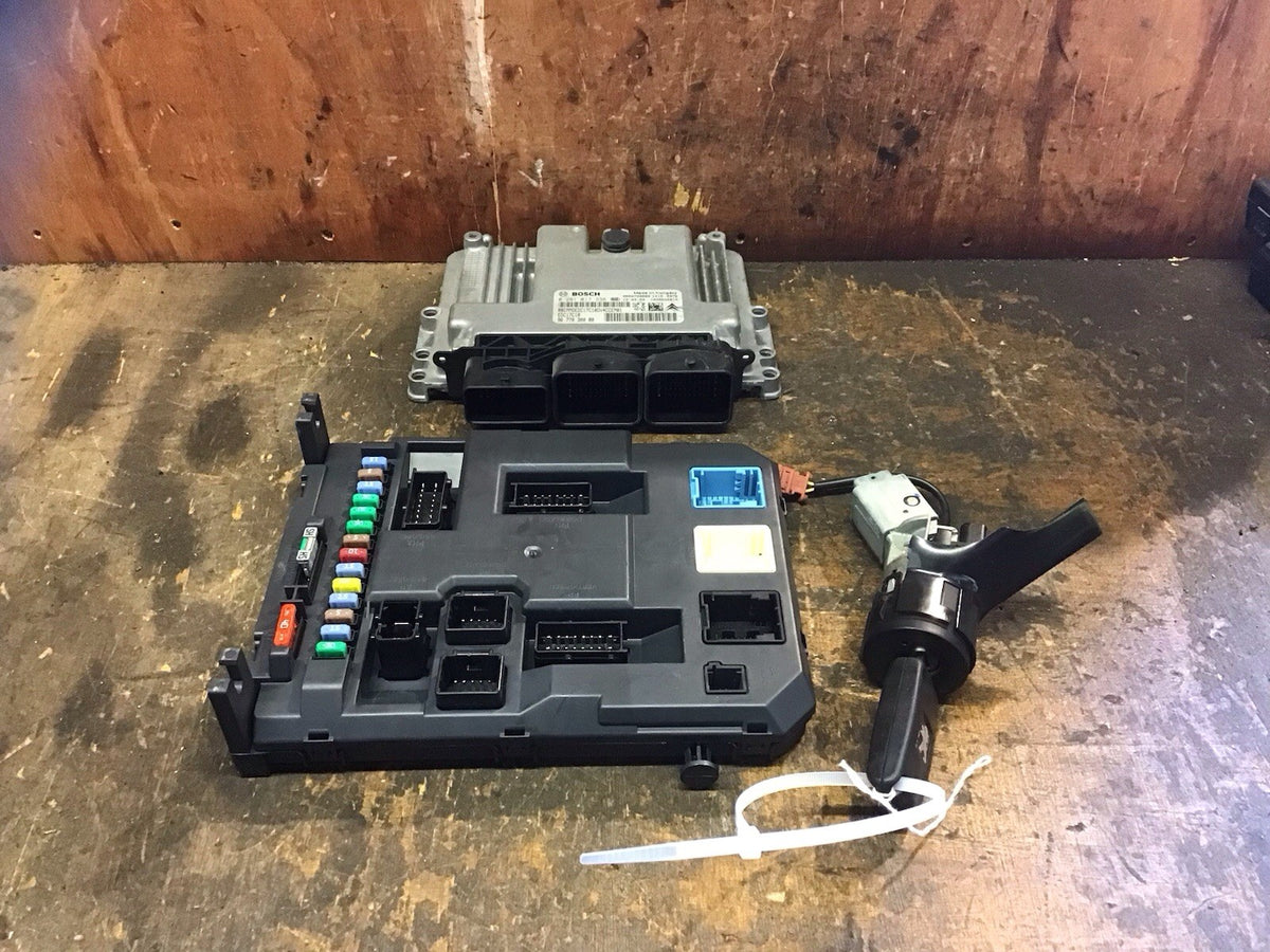PEUGEOT 207 1.4 HDI ECU KIT 9677030080 BOSCH 0281017336 DIESEL 8HR 2009 20121