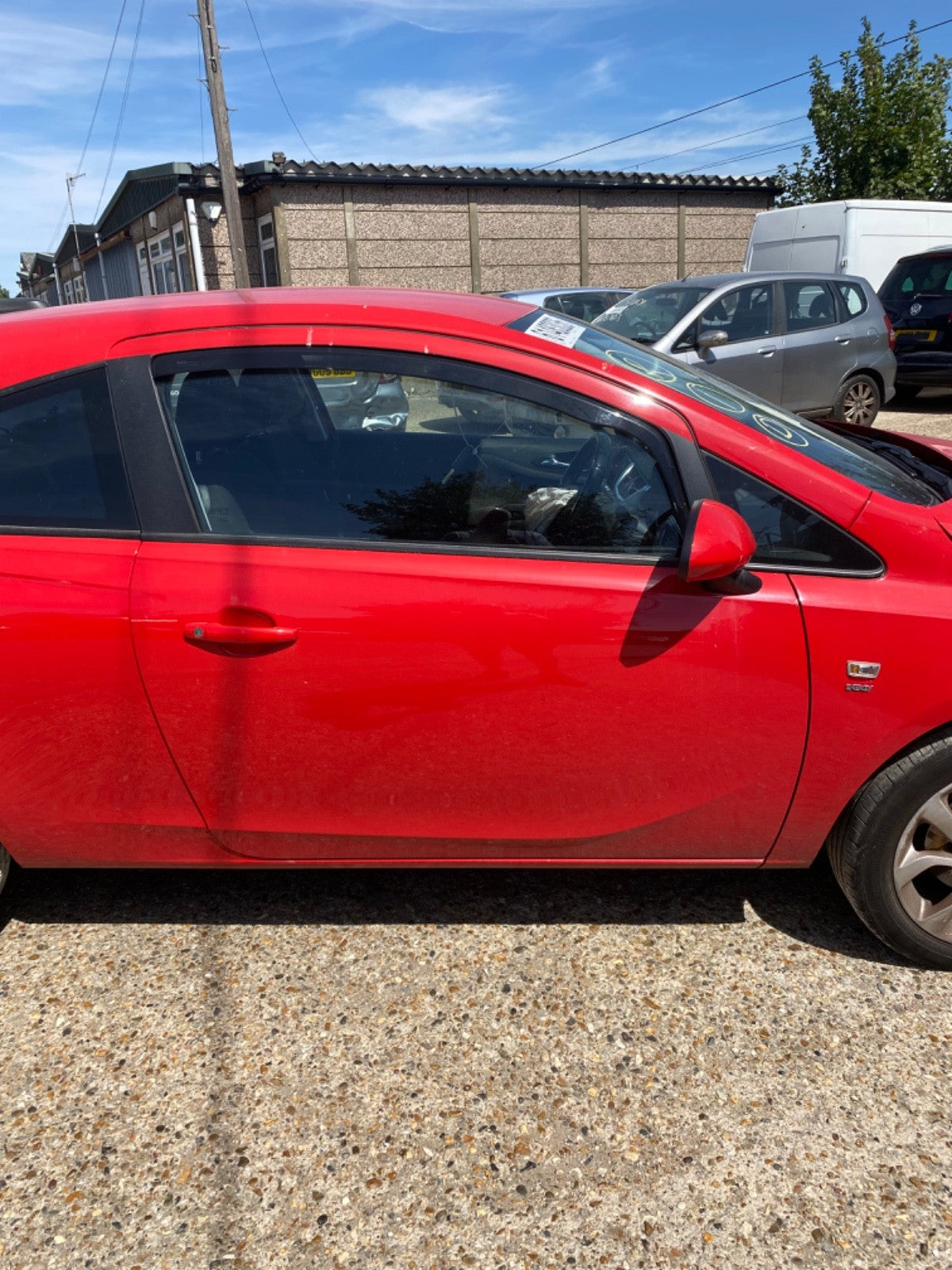 VAUXHALL CORSA E DRIVER'S SIDE O/S DOOR FLAME RED Z547 3 DOOR 2015 20193